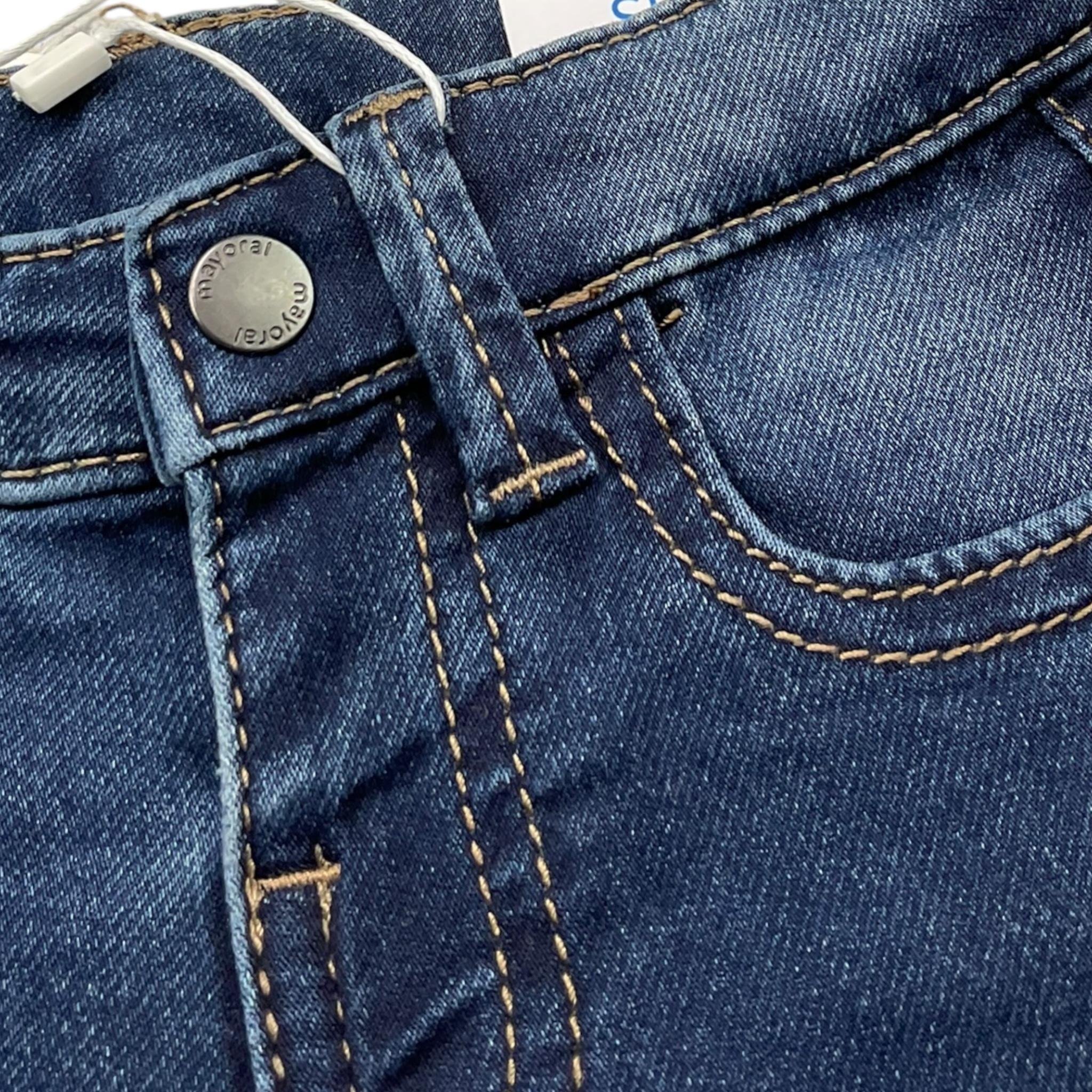 MAYORAL jeans tinta unita con girovita regolabile Blu per Neonato 2533 BLU MAYORAL