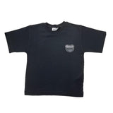 MOSCHINO t-shirt girocollo tinta unita con logo Nero per Bambino H7M03RX NERO MOSCHINO