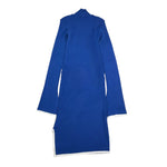 TWINSET abito tinta unita mezzo collo a costine Cobalto per Bambina 242GJ3041 COBALTO TWINSET