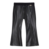 LIU JO pantalone tinta unita modello zampa in ecopelle Nero per Neonata KF4009NX NERO LIU JO