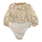 LA STUPENDERIA camicia body tinta unita con stampa fiori Panna per Neonata TBBD02 PANNA LA STUPENDERIA