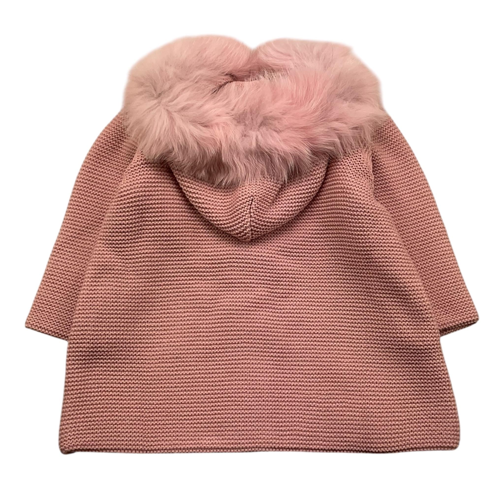 MAC ILUSIO'N cardigan tinta unita con cappuccio Rosa per Neonata 9498H ROSA MAC ILUSIO'N