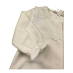 TARTINE ET CHOCOLAT tutina manica lunga tinta unita in ciniglia Bianco per Neonata TX54000 BIANCO TARTINE ET CHOCOLAT