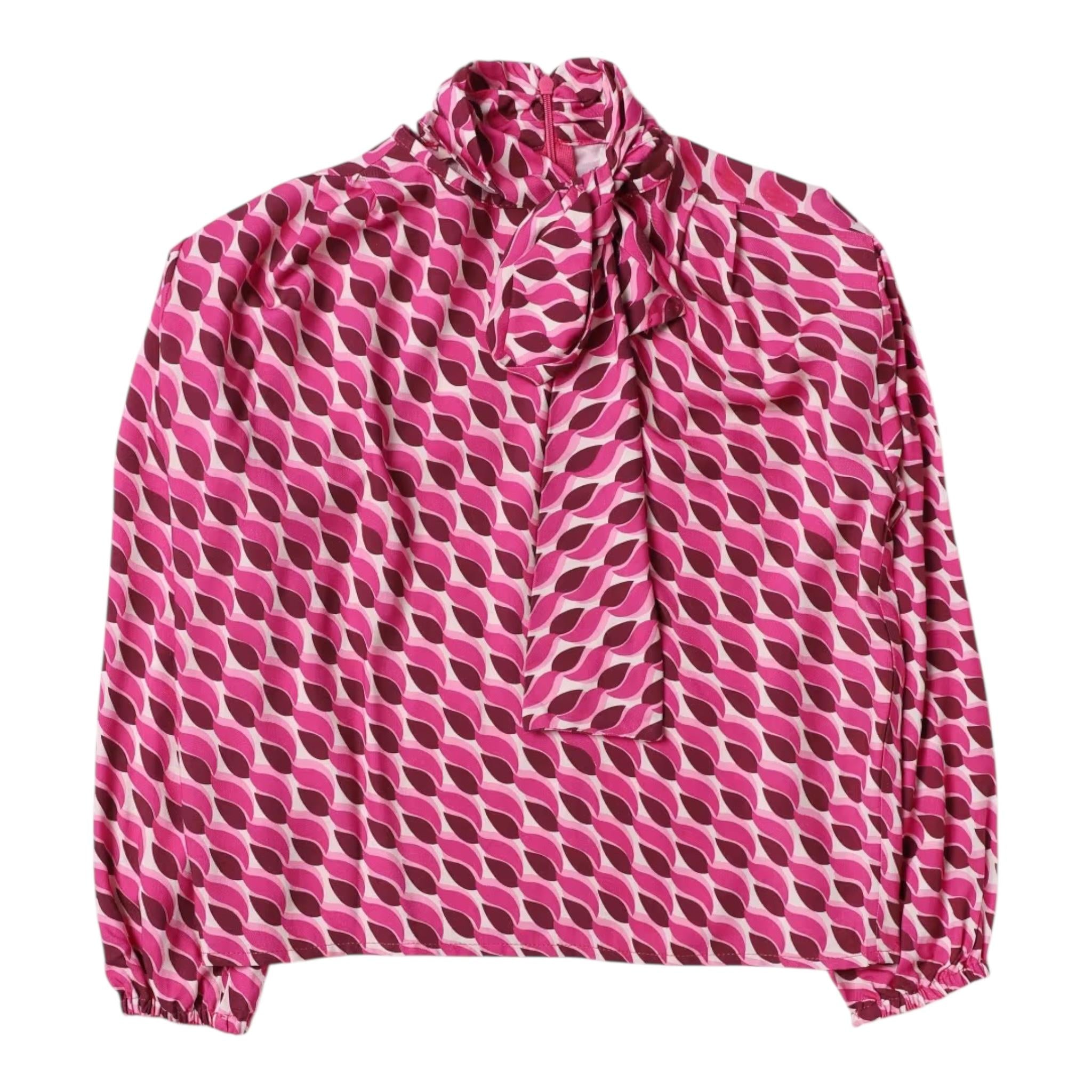 LIU JO camicia manica lunga stampa fantasia Fuxia per Bambina GF3026 FUXIA LIU JO