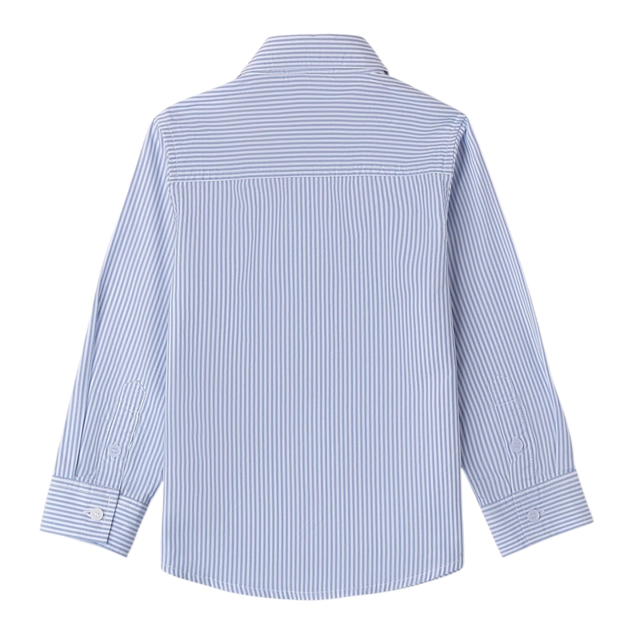 SARABANDA camicia tinta unita con fantasia a righe Bianco per Neonato 023 BIANCO SARABANDA