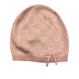 LIU JO cappello tinta unita con stampe logo Rosa per Neonata HF4080MA ROSA LIU JO