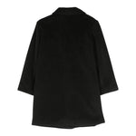 TWINSET cappotto tinta unita con frange Nero per Bambina 232GJ2062 NERO TWINSET
