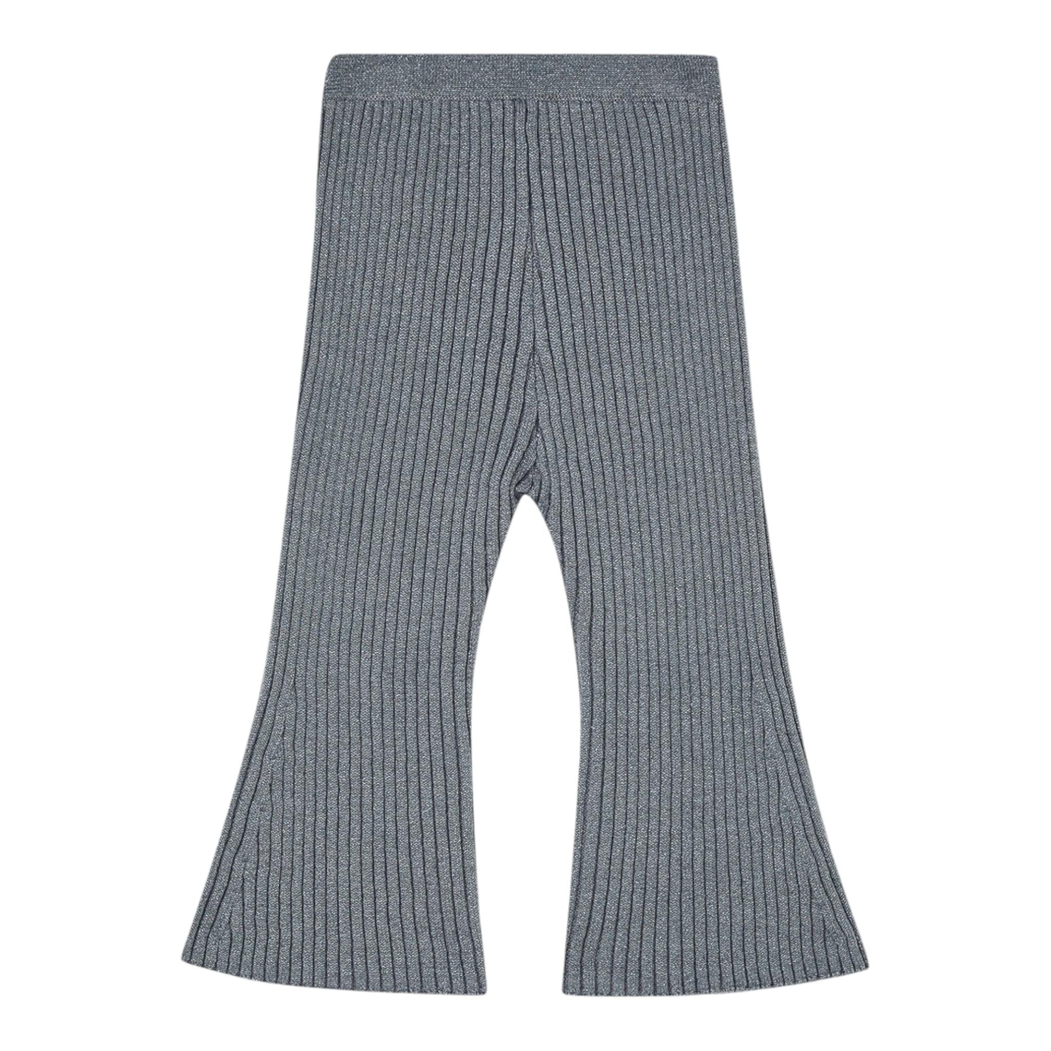 LIU JO pantalone tinta unita modello palazzo Grigio per Bambina KF4129 GRIGIO LIU JO