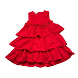 LIU JO abito giromanica tinta unita  Rosso per Bambina KF3073J ROSSO LIU JO