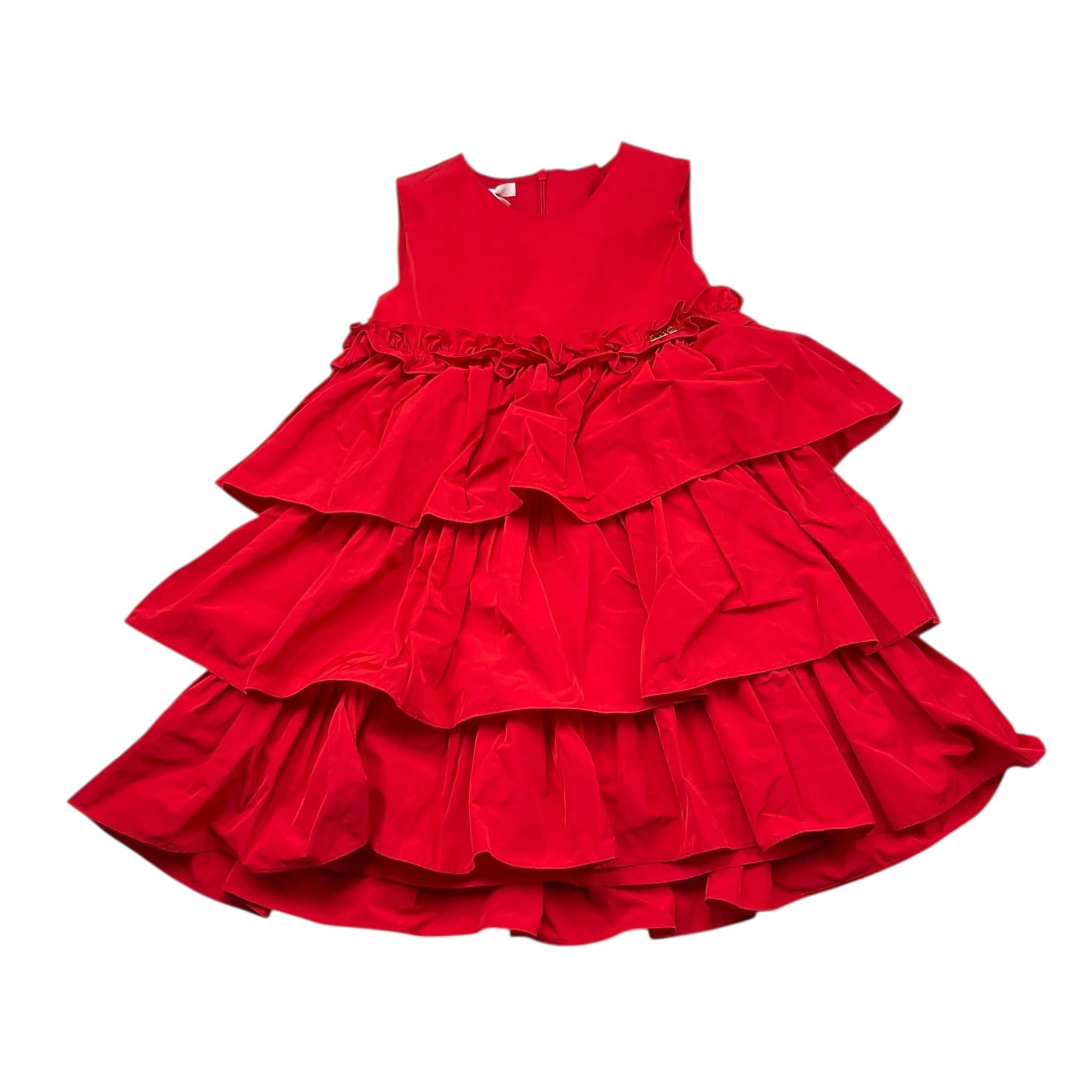 LIU JO abito giromanica tinta unita  Rosso per Bambina KF3073J ROSSO LIU JO