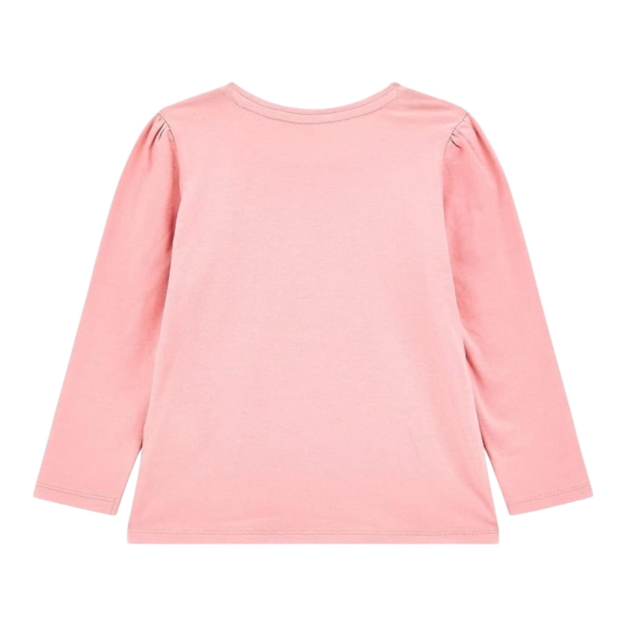 GUESS shirt girocollo tinta unita con logo Rosa per Bambina K4YI24K6YW4 ROSA GUESS