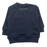 TRUSSARDI felpa chiusa girocollo tinta unita Blu per Neonato TIA25124FE BLU TRUSSARDI