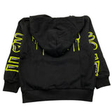 EMC felpa chiusa con cappuccio tinta unita con stampe Nero per Bambino CE2105 NERO EMC