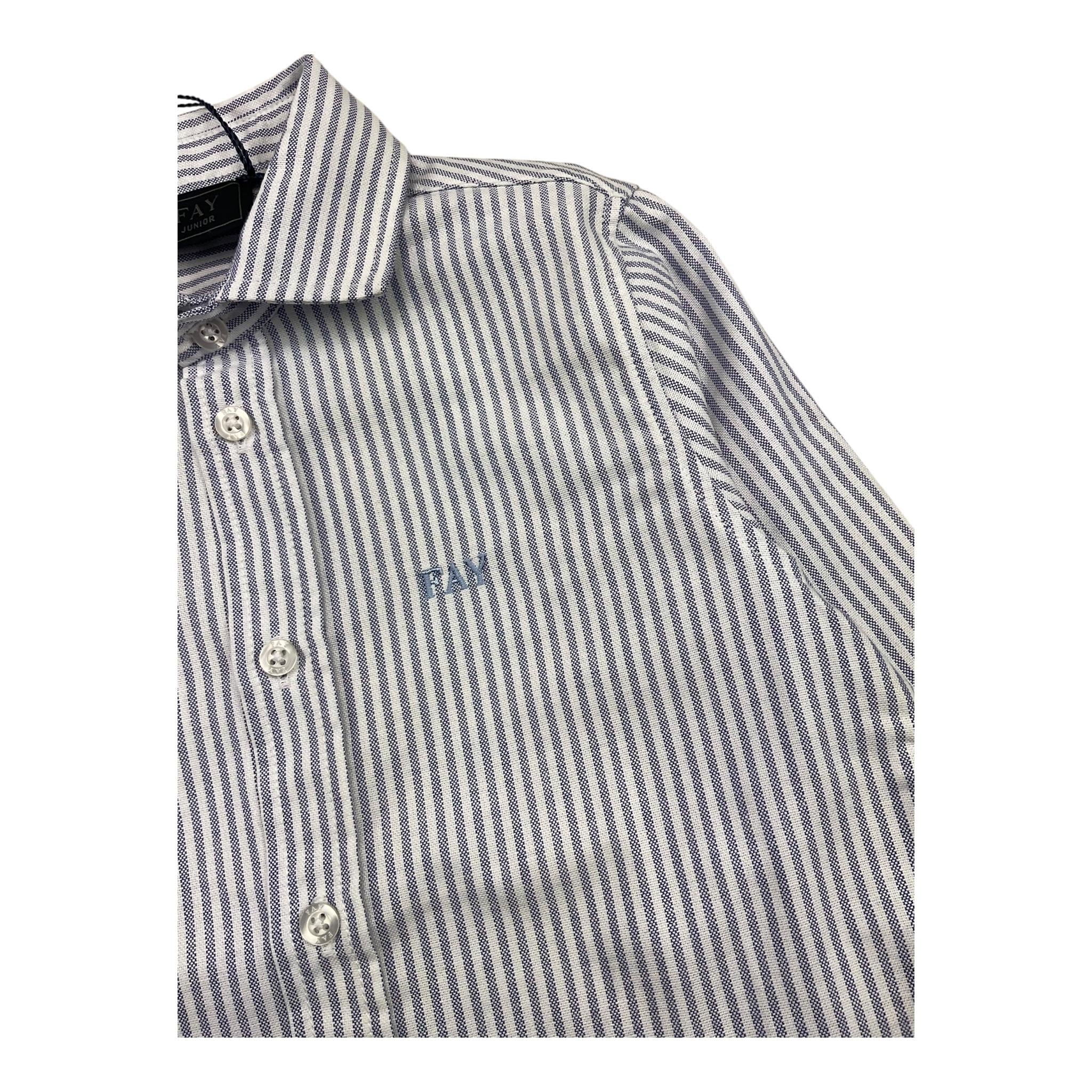 FAY camicia manica lunga fantasia a righe Bianco/blu per Neonato FV5P30Z BIANCO/BLU FAY