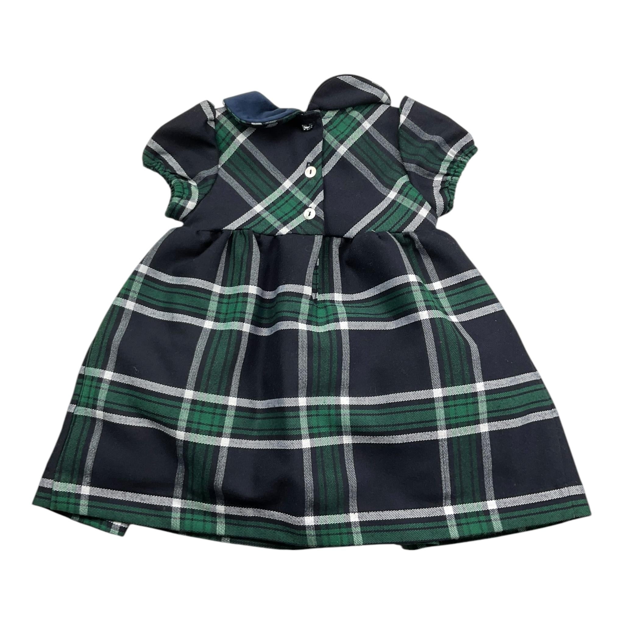 MALVI & CO abito tinta unita mezza manica fantasia a righe Blu per Neonata FCCM003VERRN BLU MALVI & CO