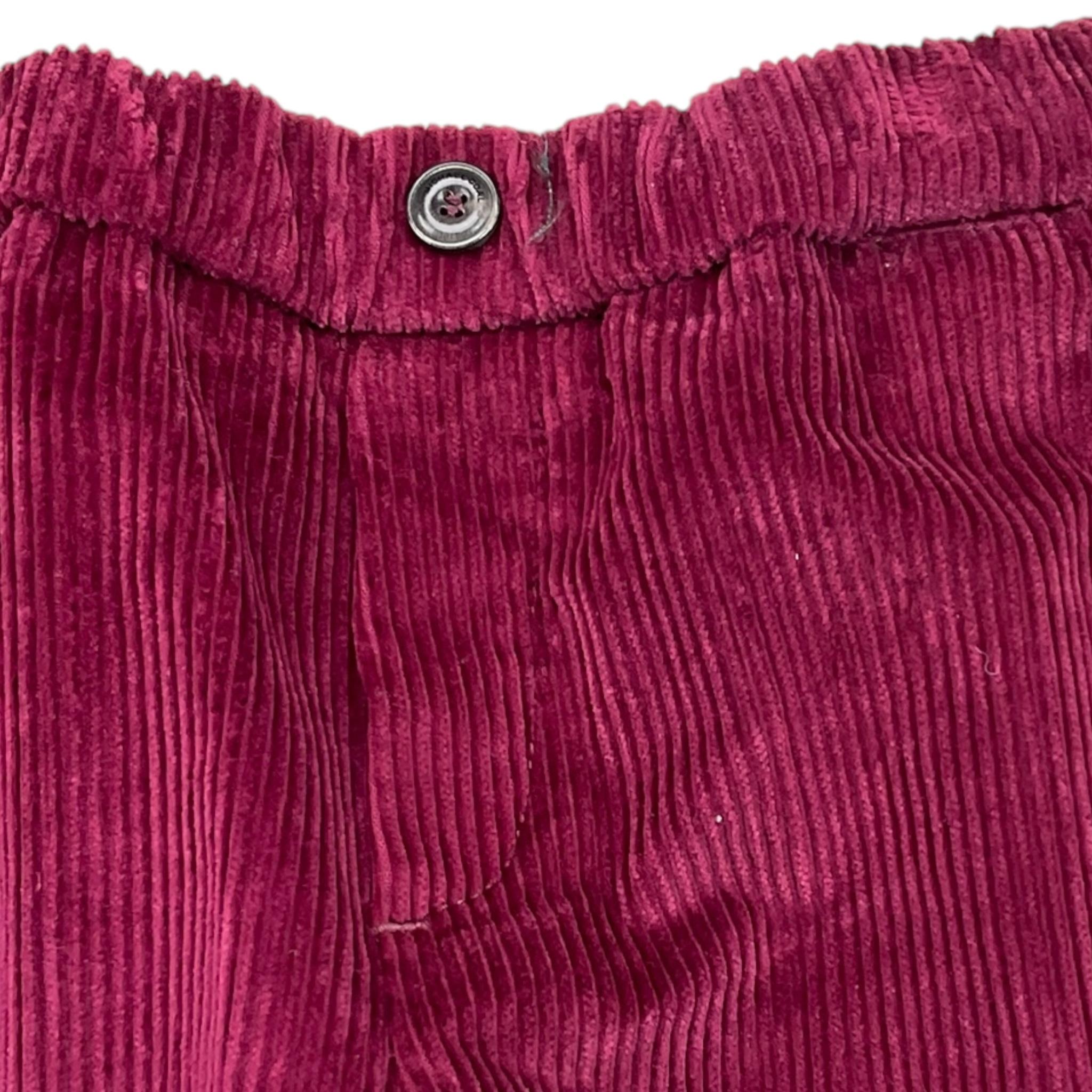 MICHAEL COAL pantalone tinta unita a costine Bordeaux per Neonato 020171N BORDEAUX MICHAEL COAL