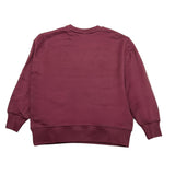 ELISABETTA FRANCHI felpa chiusa girocollo tinta unita con stampa in contrasto Bordeaux per Bambina EFFE127X BORDEAUX ELISABETTA FRANCHI