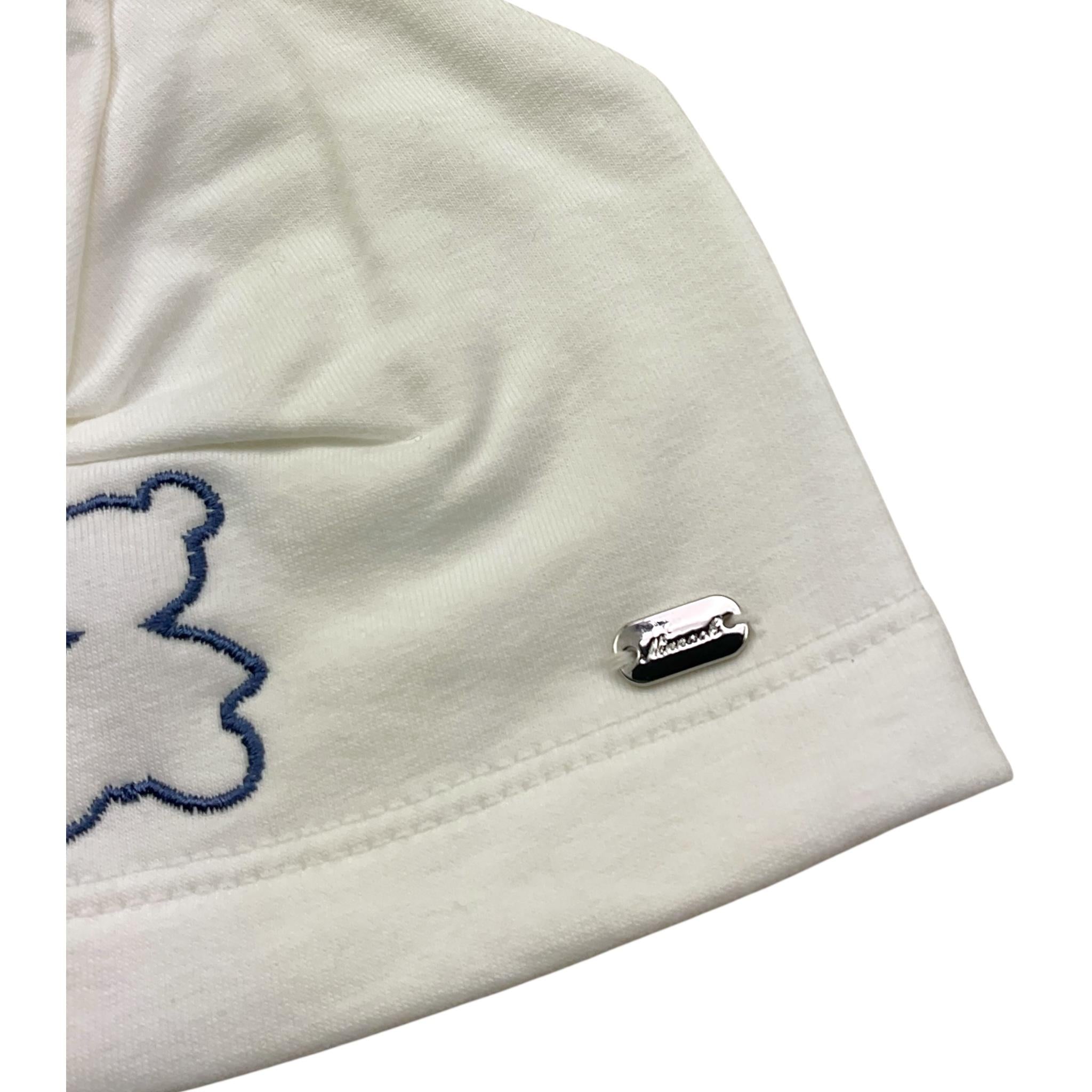 NINNAOH cappello tinta unita con stampa Bianco per Neonato I22243 BIANCO NINNAOH