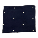 LITTLE BEAR coperta tinta unita con ricami in contrasto Blu per Neonato 9114 BLU LITTLE BEAR