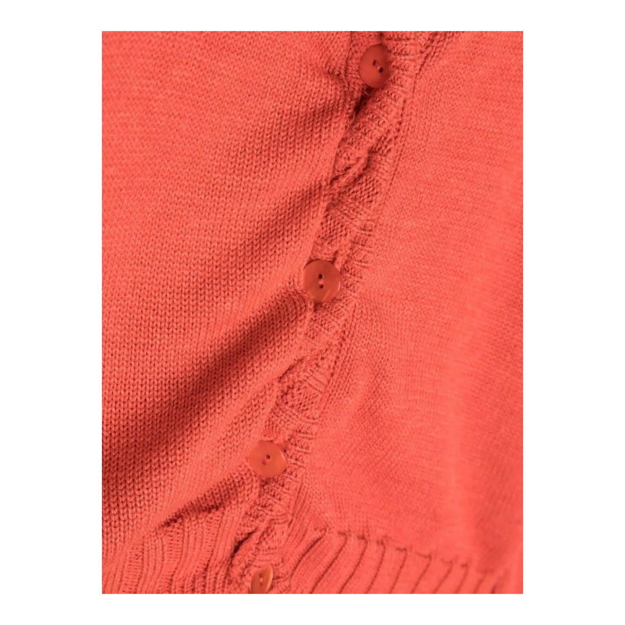 MIMISOL cardigan tinta unita con bottoni Corallo per Bambina MFMA049 CORALLO MIMISOL