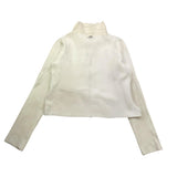 TWINSET cardigan tinta unita con zip Bianco per Bambina 242GJ3201 BIANCO TWINSET