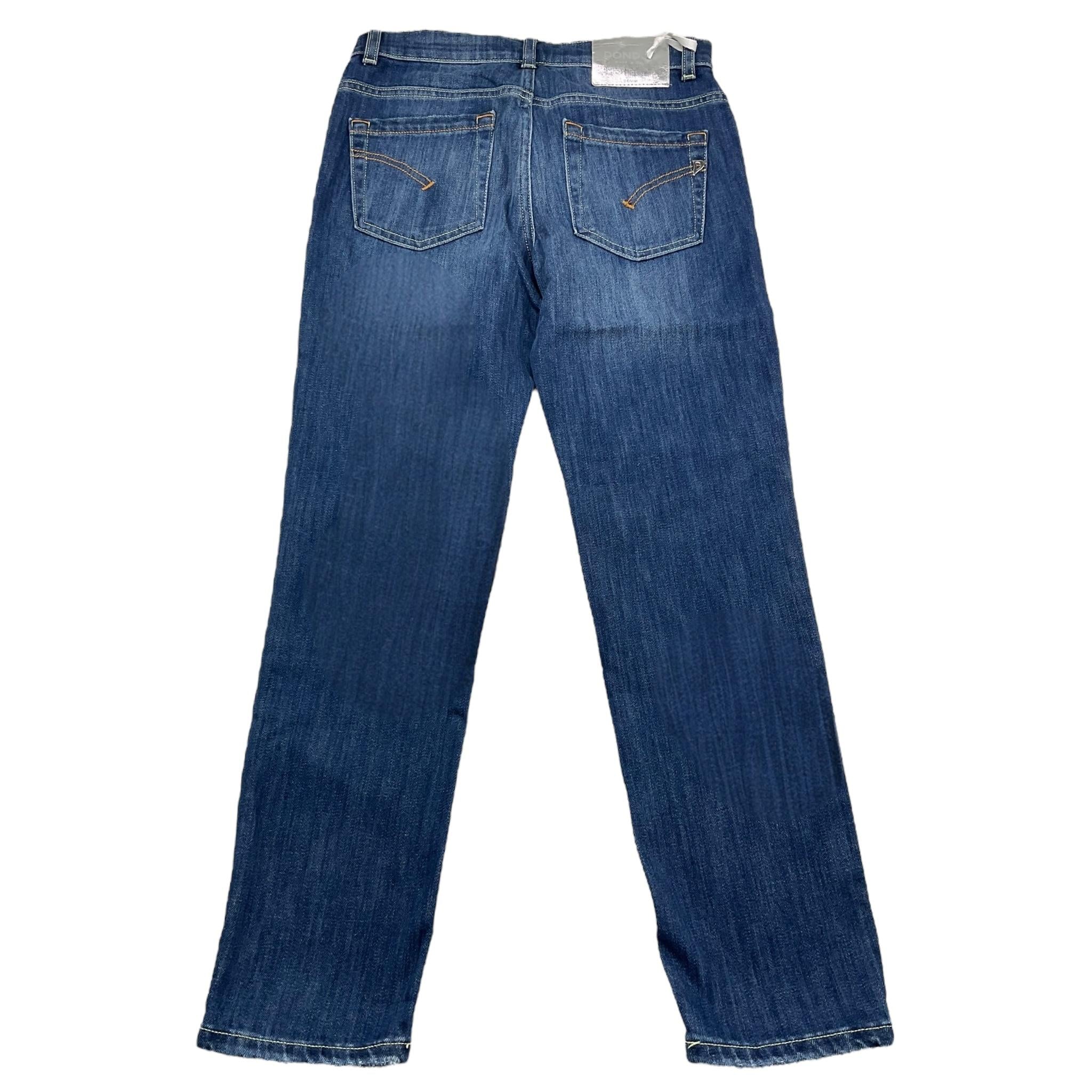 DONDUP jeans tinta unita con bottoni Blu per Bambina DFPA083 BLU DONDUP