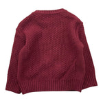 LE BEBE' maglia girocollo tinta unita con trecce Bordeaux per Neonato LBB5142 BORDEAUX LE BEBE'
