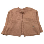 PLEASE cardigan tinta unita con fiocco Rosa per Neonata NB75230G65N ROSA PLEASE