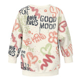 NAME IT abito tinta unita modello felpa con stampa Panna per Bambina 13233043 PANNA NAME IT