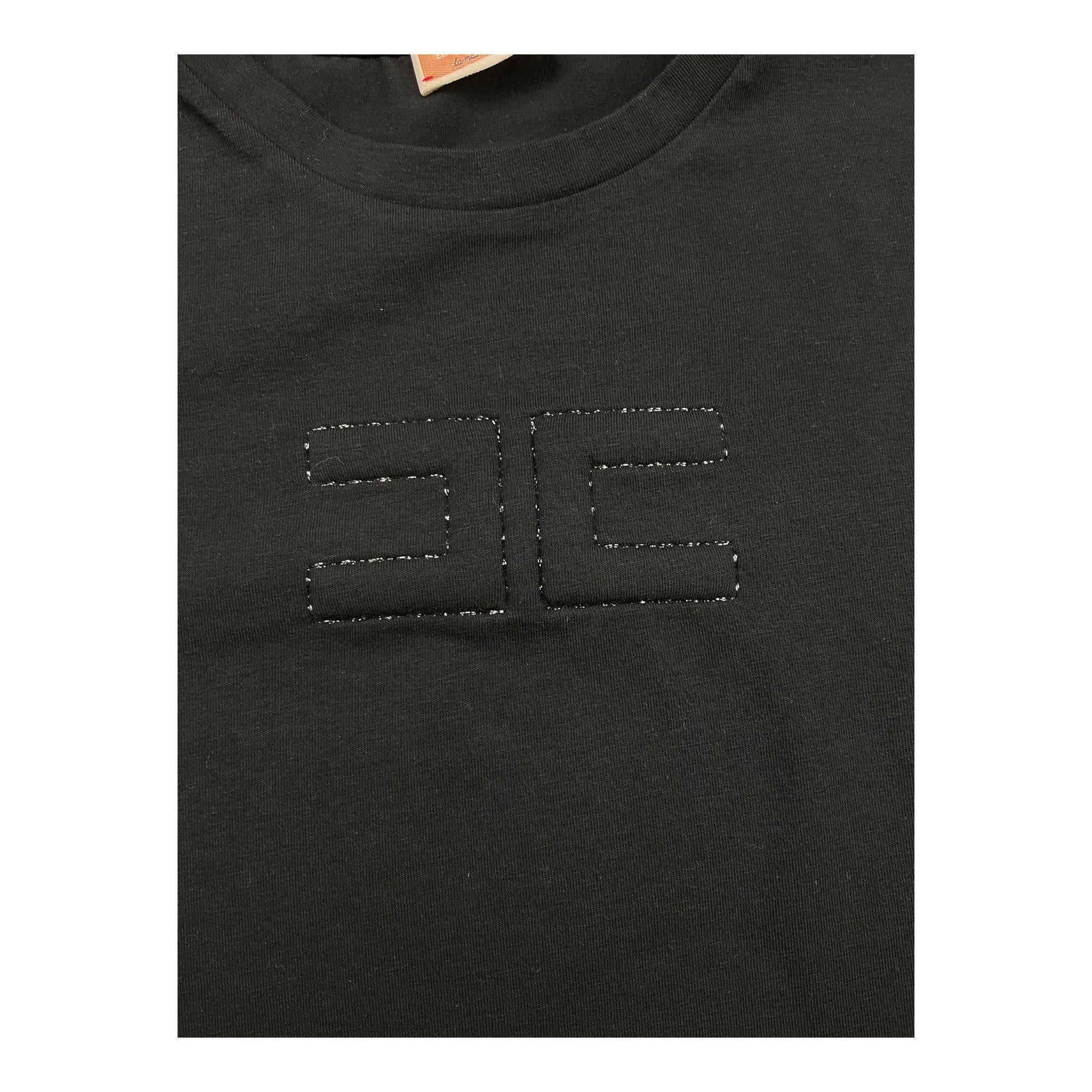 ELISABETTA FRANCHI t-shirt tinta unita girocollo Nero per Bambina EFTS130 NERO ELISABETTA FRANCHI
