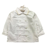 LA STUPENDERIA camicia tinta unita con bottoni Bianco per Neonato TCM01C00 BIANCO LA STUPENDERIA