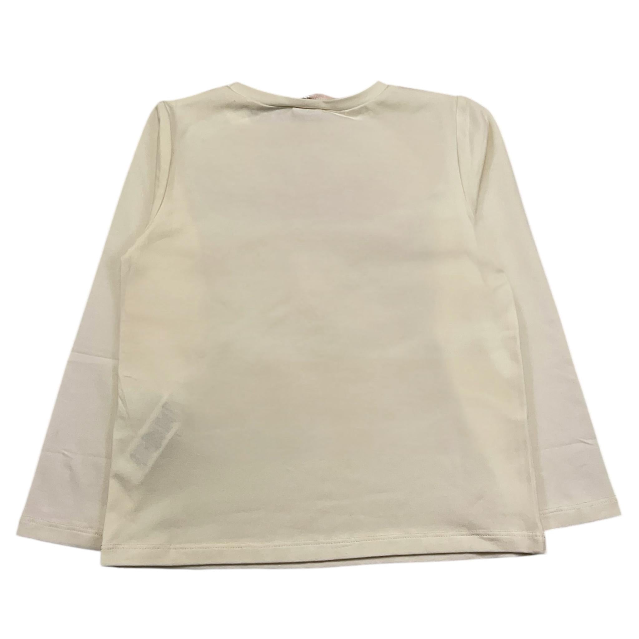 LIU JO shirt girocollo tinta unita cn stampa brillantinata Panna per Neonata KF4088 PANNA LIU JO