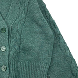 IL GUFO cardigan tinta unita con bottoni Verde per Bambina A24GF429EM220 VERDE IL GUFO
