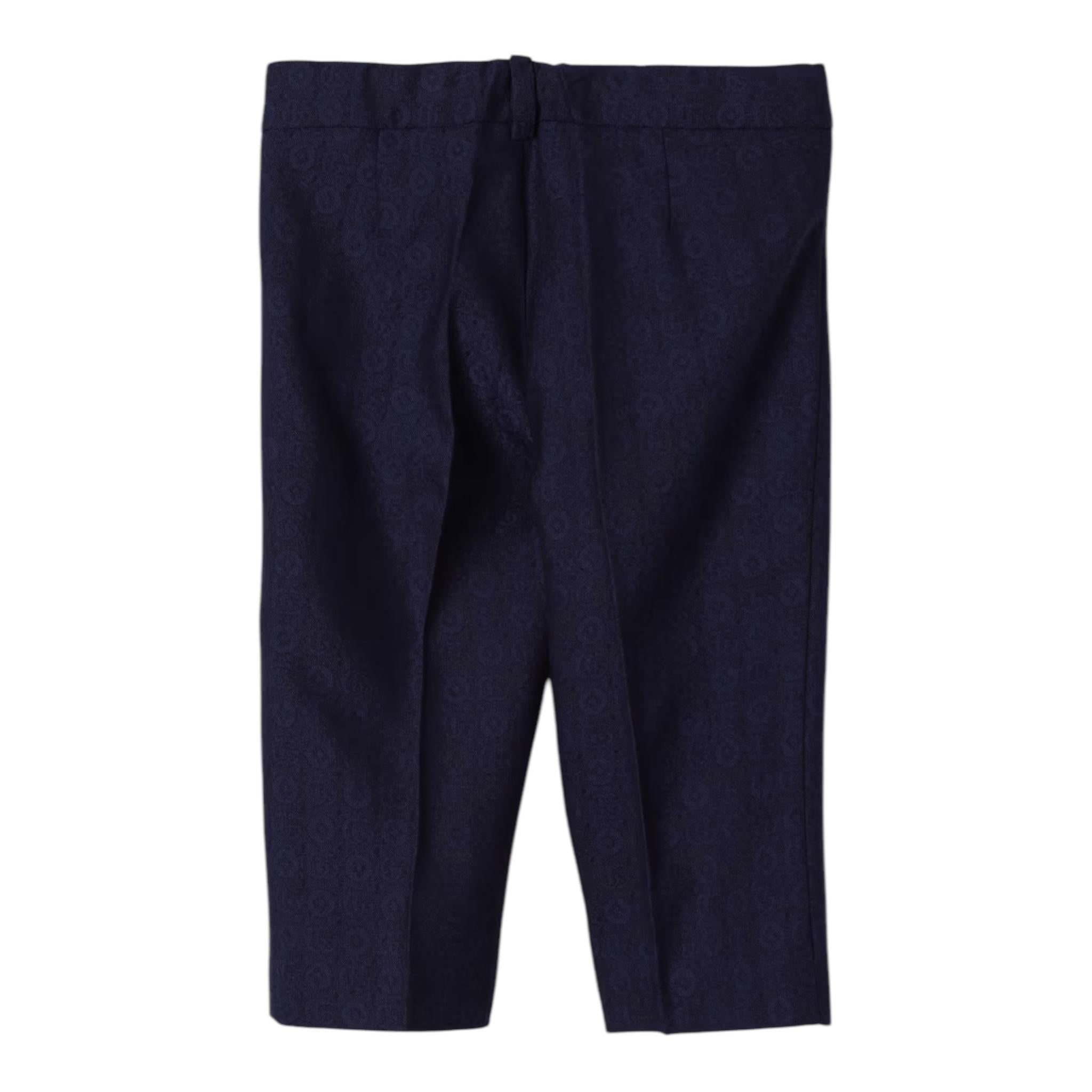 GUCCI pantalone tinta unita con loghi Blu per Bambino 791240 BLU GUCCI