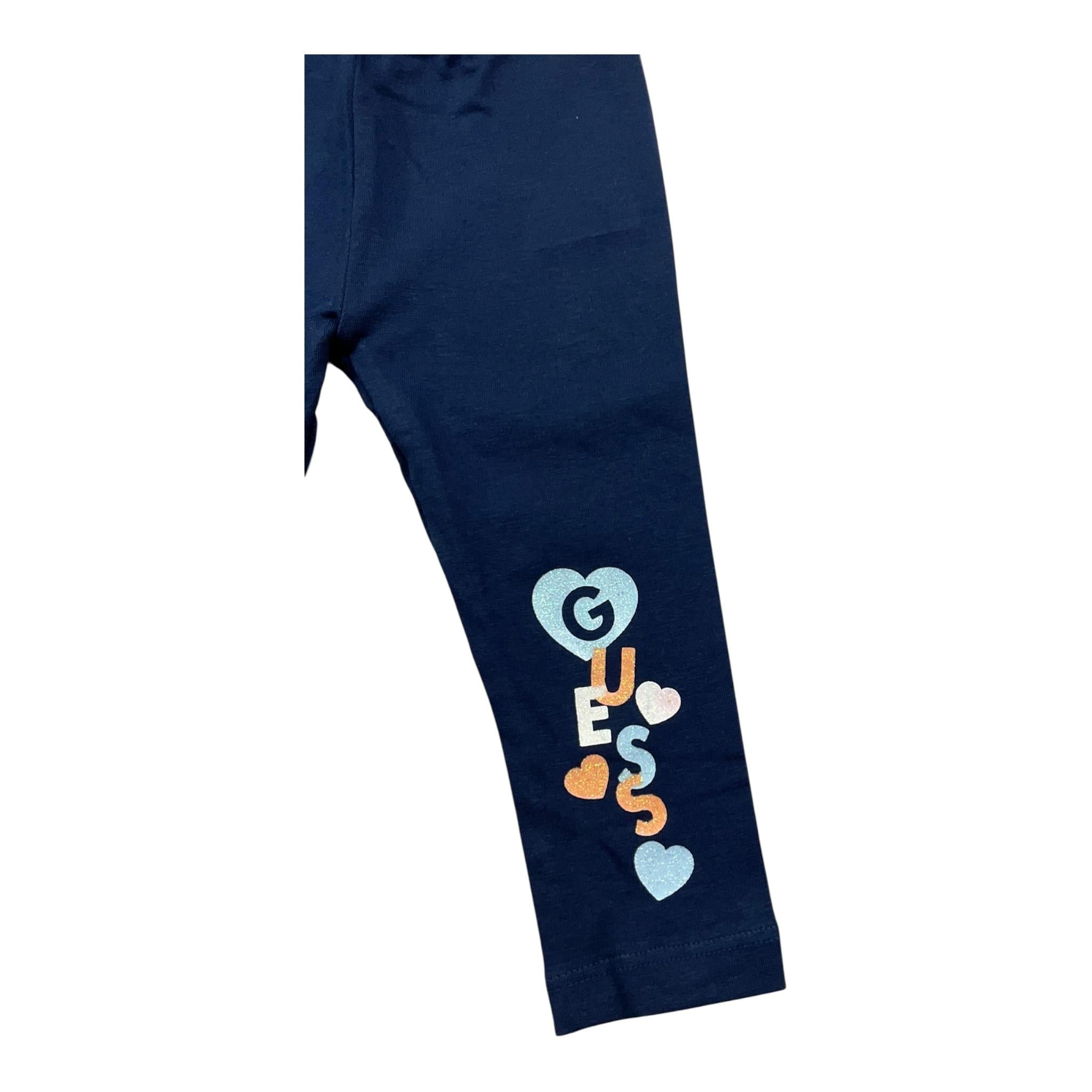 GUESS leggins tint unita con logo Blu per Neonata K4YB06K6YW3 BLU GUESS