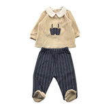 BARCELLINO completo 2pz bicolore Beige per Neonato 115202 BEIGE BARCELLINO