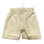 LA STUPENDERIA bermuda tinta unita cn elastico in vita Avorio per Neonato TCBR12 AVORIO LA STUPENDERIA
