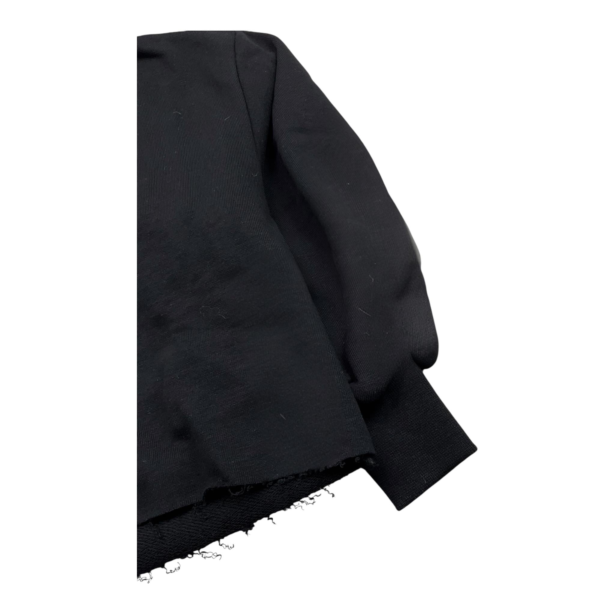 LU LU BY MISS GRANT felpa chiusa con cappuccio tinta unita Nero per Bambina LL3267 NERO LU LU BY MISS GRANT