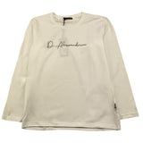 DANIELE ALESSANDRINI shirt girocollo tinta unita con logo Bianco per Bambino 1231M00012X BIANCO DANIELE ALESSANDRINI