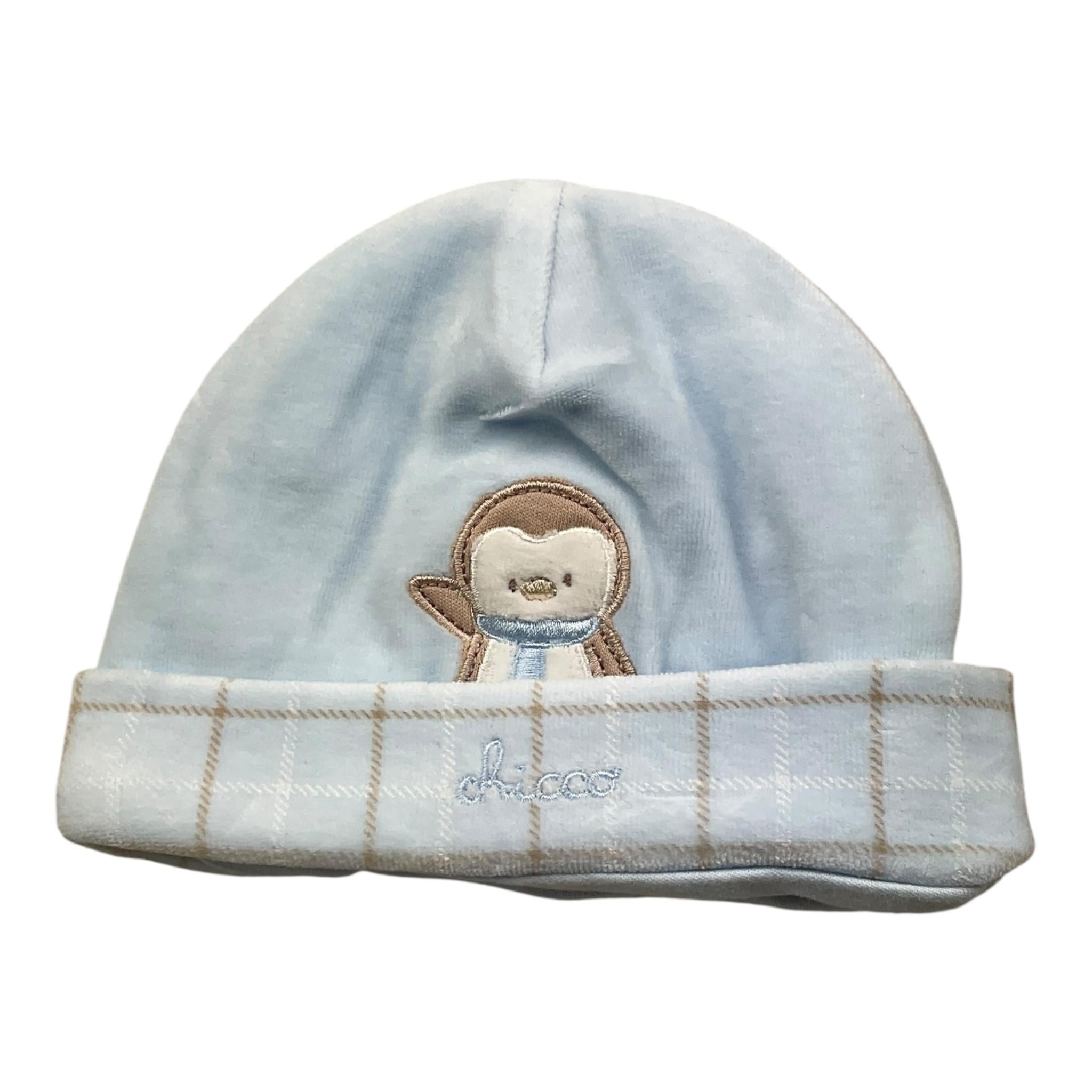 CHICCO cappello tinta unita con stampa Azzurro per Neonato 04888 AZZURRO CHICCO