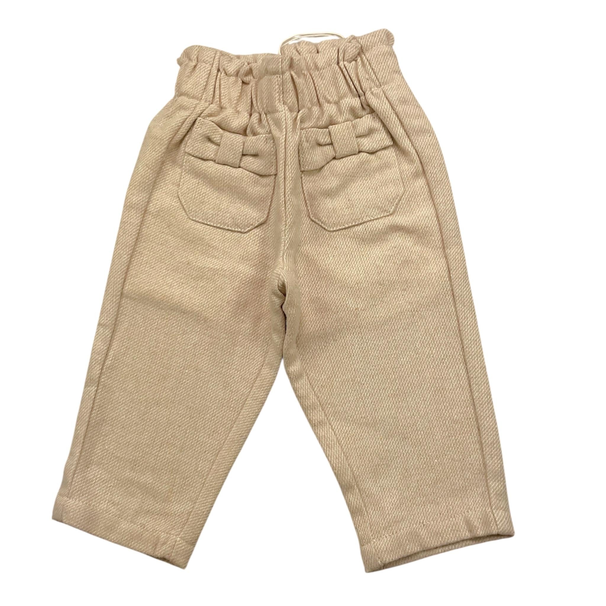Y-CLU pantalone tinta unita con elastico in vita Beige per Neonata YN20759 BEIGE Y-CLU