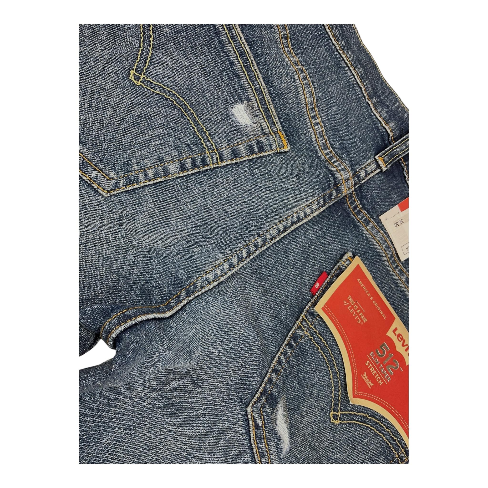 LEVI'S jeans tinta unita con girovita regolabile Blu per Bambino E6728 BLU LEVI'S