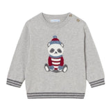 MAYORAL maglia girocollo tinta unita con stampa Grigio per Neonato 23133 GRIGIO MAYORAL