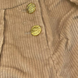 DONDUP pantalone modello palazzo in velluto Beige per Bambina DFPA069 BEIGE DONDUP