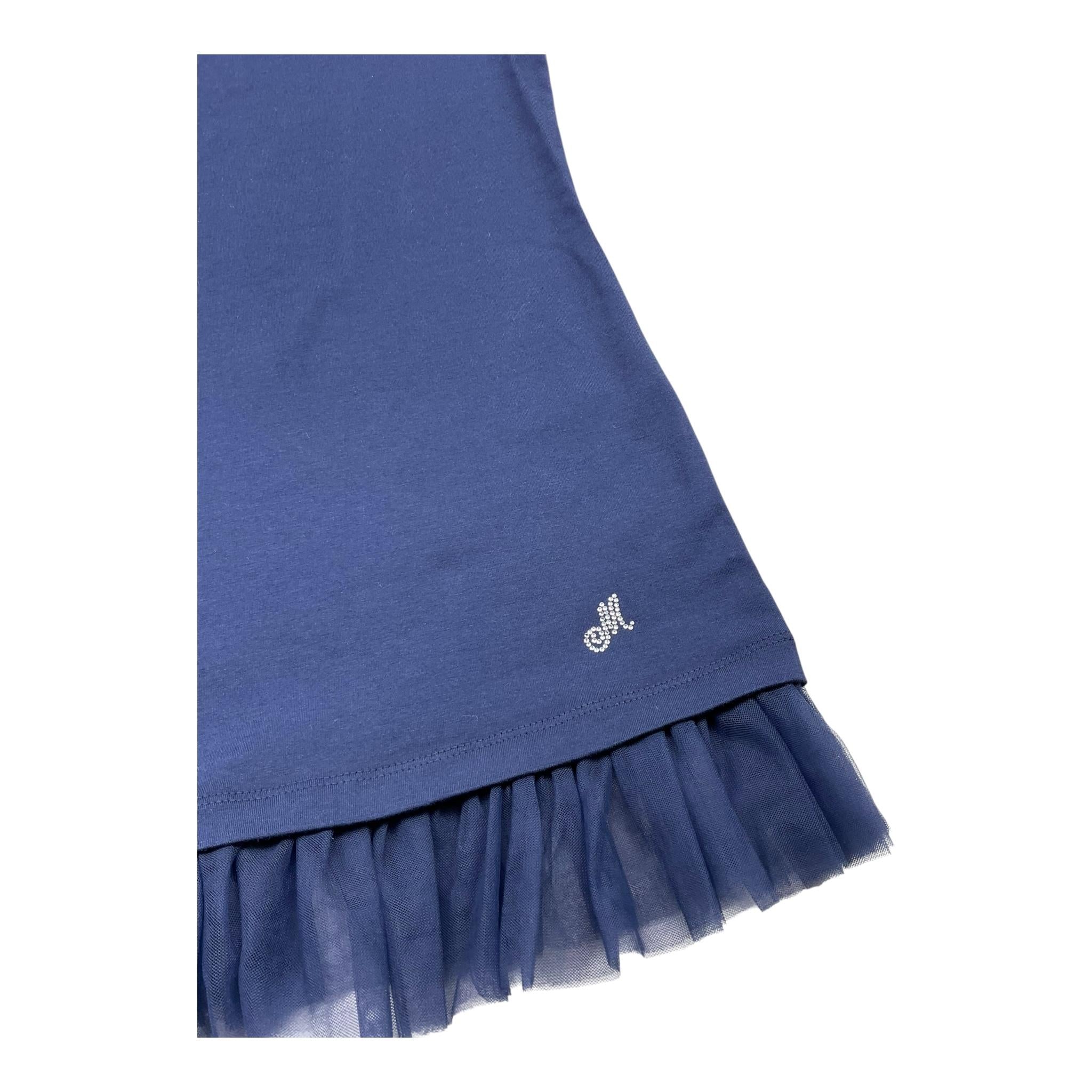 MONNALISA canotta tinta unita cn tulle Blu per Bambina 170601A1 BLU MONNALISA