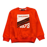 ZU+ELEMENTS felpa girocollo tinta unita con stampa Arancione per Bambino ZU263 ARANCIONE ZU+ELEMENTS
