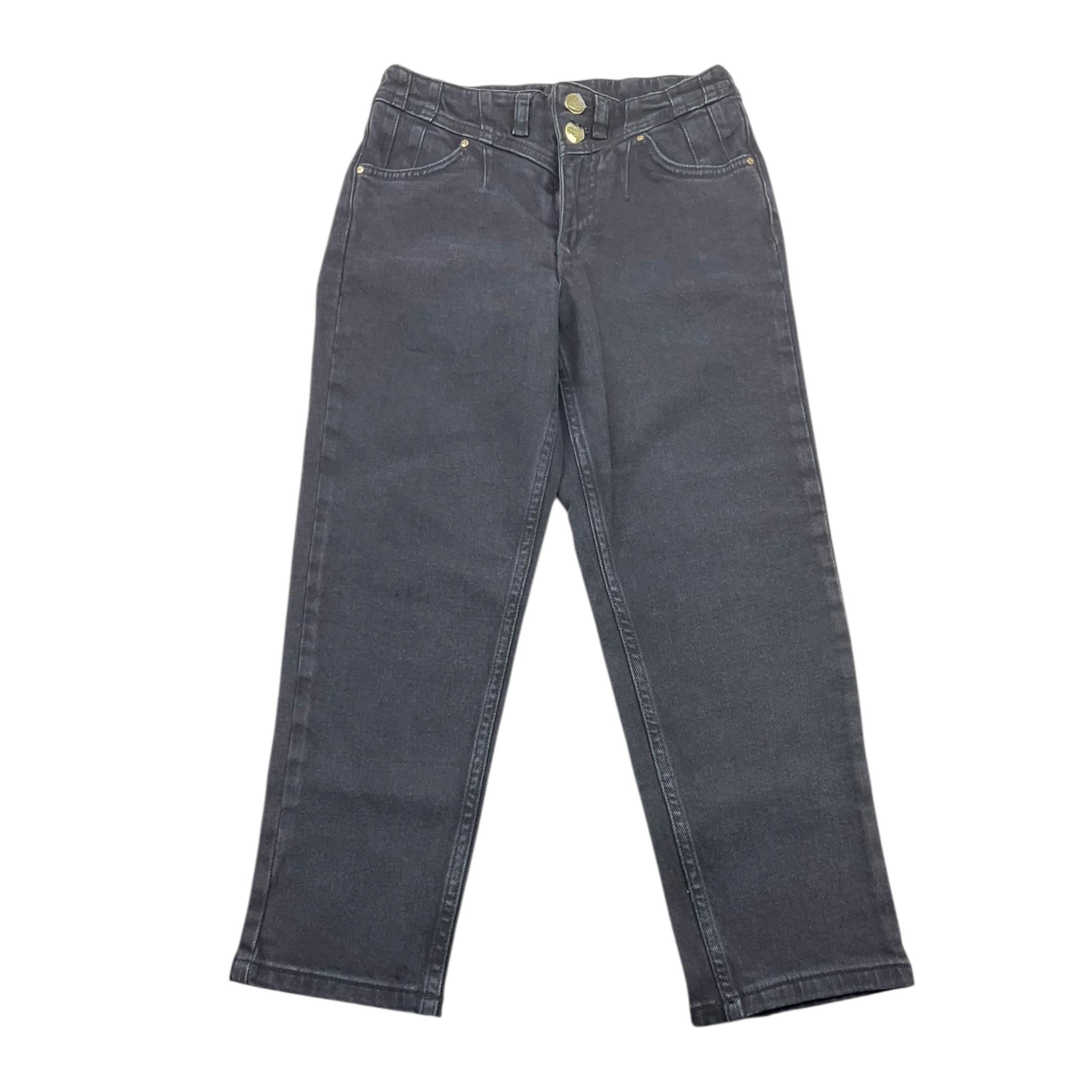 LIU JO jeans tinta unita con bottoni Nero per Bambina GF2127 NERO LIU JO