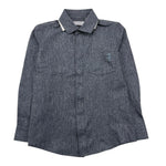 TRUSSARDI camicia manica lunga tinta unita Blu per Bambino TBA25122CA BLU TRUSSARDI