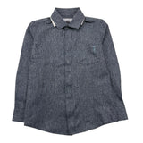 TRUSSARDI camicia manica lunga tinta unita Blu per Bambino TBA25122CA BLU TRUSSARDI