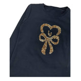 LIU JO shirt girocollo tinta unita con stampa paillettata Nero per Bambina KF4118 NERO LIU JO